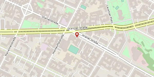 Karte der Umgebung von Wiener Straße 7, 10999 Berlin