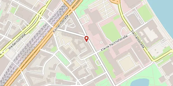 Karte der Umgebung von Ostra-Allee 27, 01067 Dresden
