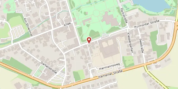 Karte der Umgebung von Parkstr. 53, 32805 Horn-Bad Meinberg