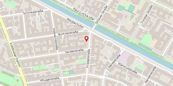Karte der Umgebung von Friedelstraße 35, 12047 Berlin