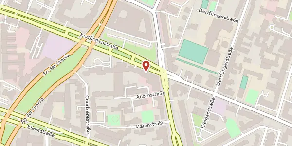 Karte der Umgebung von Kurfürstenstraße 129, 10785 Berlin