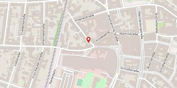 Karte der Umgebung von Lübecker Straße 18, 19053 Schwerin