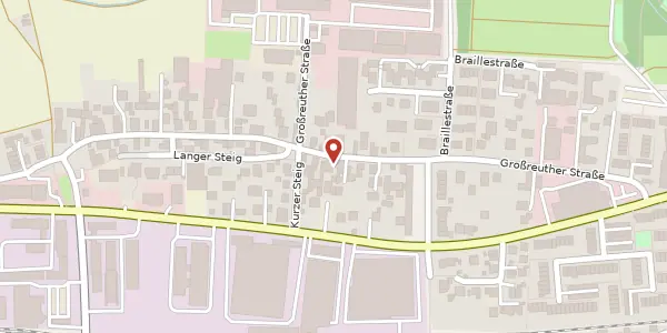 Karte der Umgebung von Großreuther Str. 128, 90425 Nürnberg
