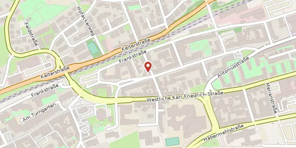 Karte der Umgebung von Maximilianstraße 164, 75172 Pforzheim