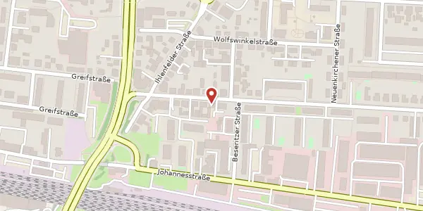 Karte der Umgebung von Ravensburgstraße 14, 17034 Neubrandenburg