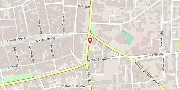 Karte der Umgebung von Stadtgraben 76, 94315 Straubing