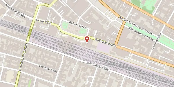 Karte der Umgebung von Gebhardtstr. 2, 90762 Fürth