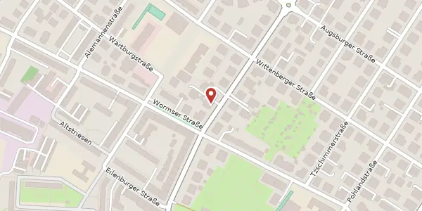 Karte der Umgebung von Bergmannstr. 22, 01309 Dresden