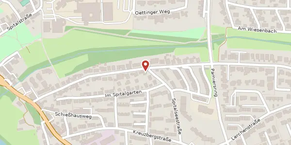 Karte der Umgebung von Spitalseestraße 2, 74564 Crailsheim
