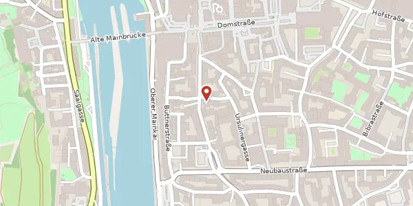 Karte der Umgebung von Augustinerstr. 7, 97070 Würzburg