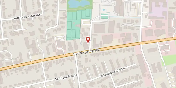 Karte der Umgebung von Hamburger Straße 97 b, 25746 Heide