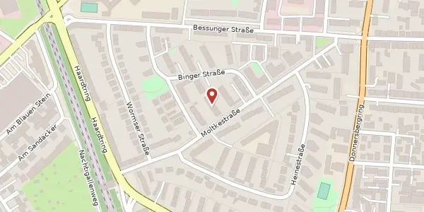 Karte der Umgebung von Moltkestr. 29, 64295 Darmstadt