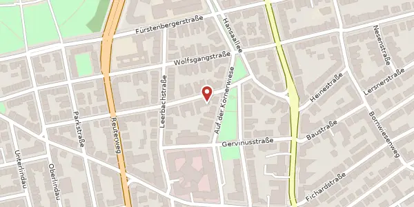 Karte der Umgebung von Böhmerstr. 3, 60322 Frankfurt