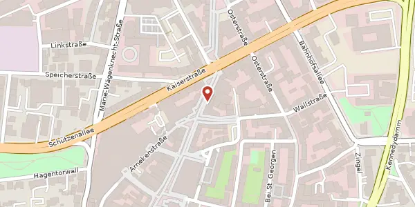 Karte der Umgebung von Almsstraße 32, 31134 Hildesheim