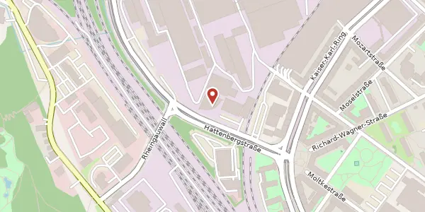 Karte der Umgebung von Hattenbergstraße 10, 55122 Mainz