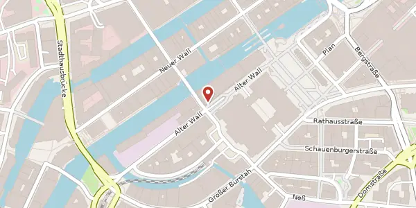 Karte der Umgebung von Alter Wall 32, 20457 Hamburg