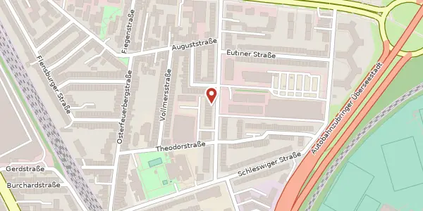 Karte der Umgebung von Holsteiner Str. 86, 28219 Bremen