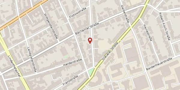 Karte der Umgebung von Lindenburger Allee 9, 50931 Köln