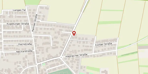 Karte der Umgebung von Ludwigsburgerstraße 16/2, 70736 Fellbach