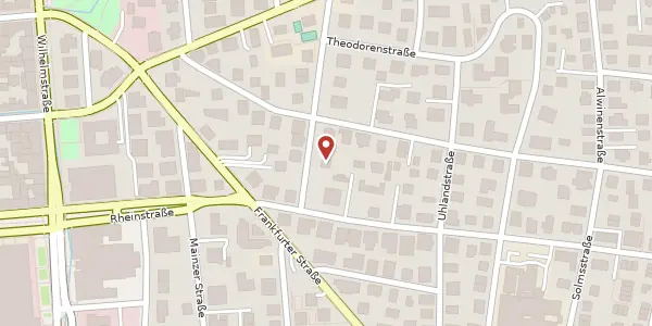 Karte der Umgebung von Blumenstr. 10, 65189 Wiesbaden