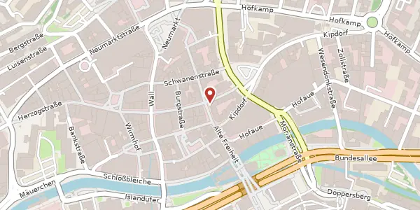 Karte der Umgebung von Alte Freiheit 1, 42103 Wuppertal