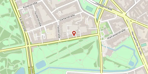 Karte der Umgebung von Jägerhofstr. 21, 40479 Düsseldorf