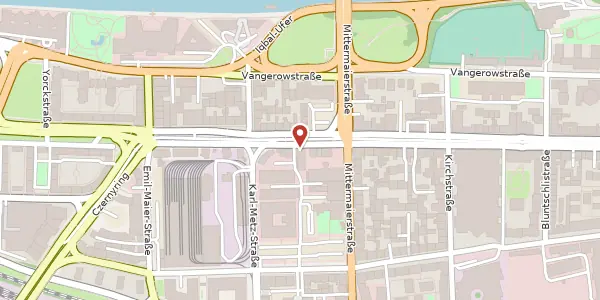 Karte der Umgebung von Bergheimer Straße 147, 69115 Heidelberg