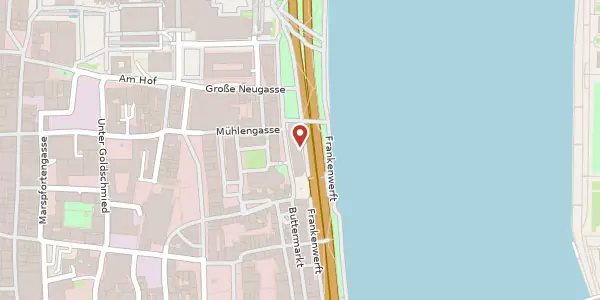 Karte der Umgebung von Frankenwerft 35, 50667 Köln
