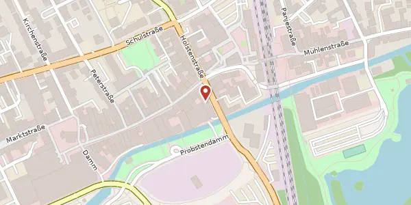 Karte der Umgebung von Königstraße 17, 25335 Elmshorn