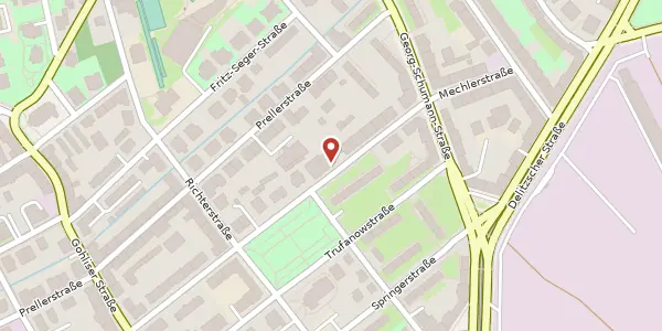 Karte der Umgebung von Ehrensteinstraße 39, 04105 Leipzig