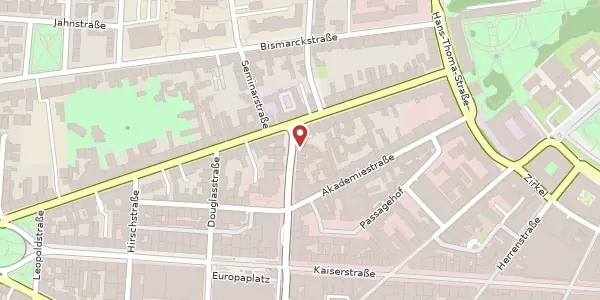 Karte der Umgebung von Karlstrasse 3, 76133 Karlsruhe