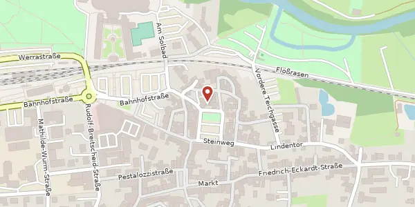 Karte der Umgebung von Nappenplatz 29, 36433 Bad Salzungen
