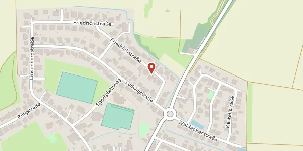 Karte der Umgebung von Friedrichstraße 3, 74906 Bad Rappenau