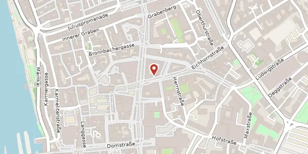 Karte der Umgebung von Eichhornstr. 3, 97070 Würzburg