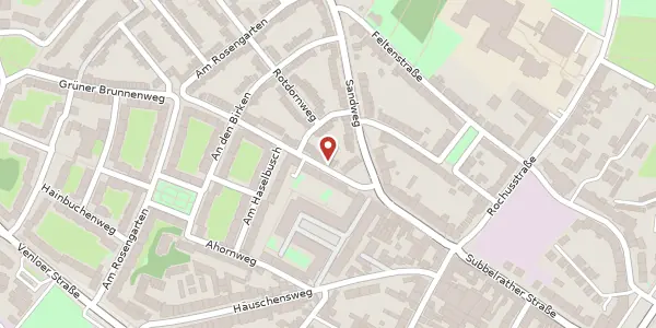 Karte der Umgebung von Grüner Brunnenweg 8, 50827 Köln