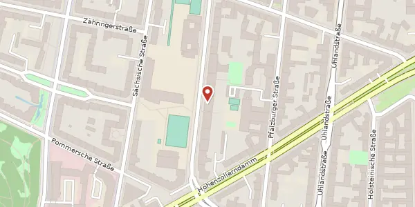 Karte der Umgebung von Emser Straße 9, 10719 Berlin