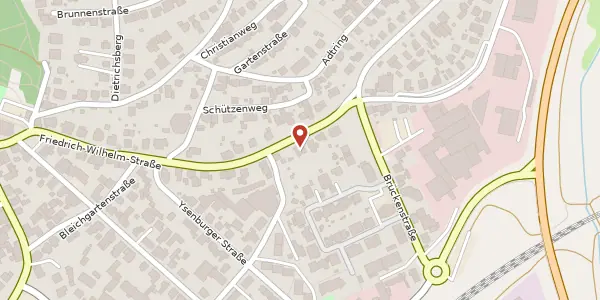 Karte der Umgebung von Friedrich-Wilhelm-Str. 36, 63607 Wächtersbach
