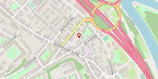 Karte der Umgebung von Lohmühlenstraße 5, 66119 Saarbrücken