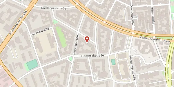 Karte der Umgebung von Kleiststr. 23, 65187 Wiesbaden