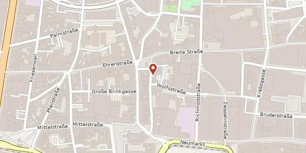 Karte der Umgebung von Gertrudenstraße 24 - 28, 50667 Köln