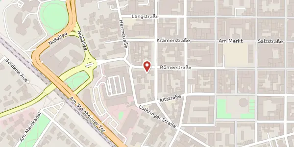 Karte der Umgebung von Römerstr. 19, 63450 Hanau