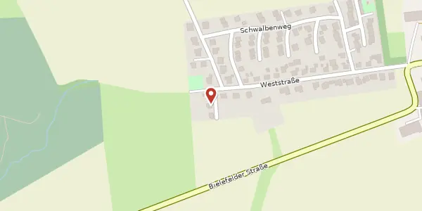 Karte der Umgebung von Weststr. 36, 33818 Leopoldshöhe