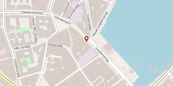 Karte der Umgebung von Jungfernstieg 38, 20354 Hamburg