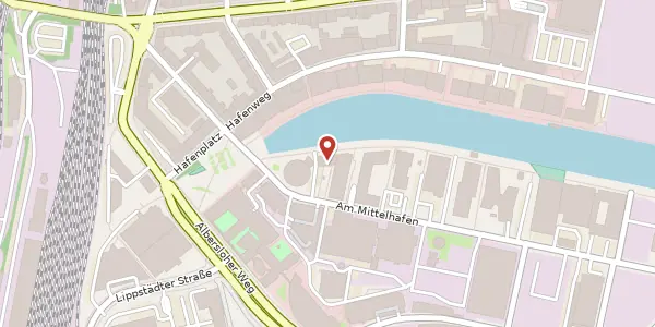 Karte der Umgebung von Am Mittelhafen 10, 48155 Münster
