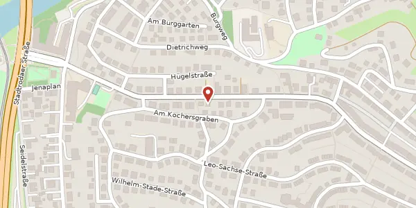 Karte der Umgebung von Friedrich-Engels-Straße 32, 07749 Jena