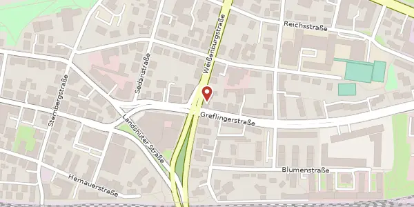 Karte der Umgebung von Weißenburgstr. 29, 93055 Regensburg