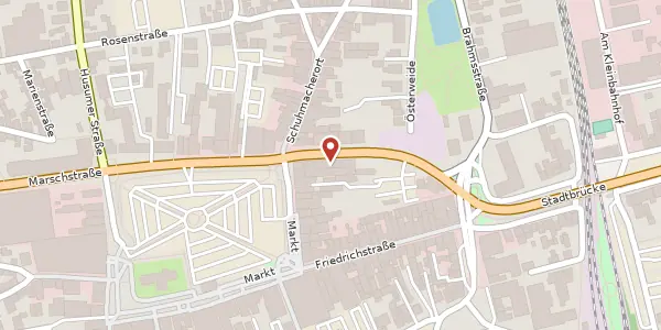 Karte der Umgebung von Bahnhofstraße 2a, 25746 Heide
