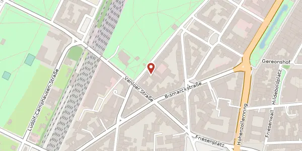 Karte der Umgebung von Spichernstr. 6 A, 50672 Köln