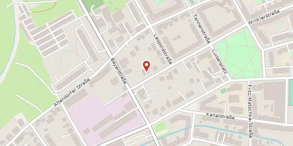 Karte der Umgebung von Luisenstraße 18, 09113 Chemnitz