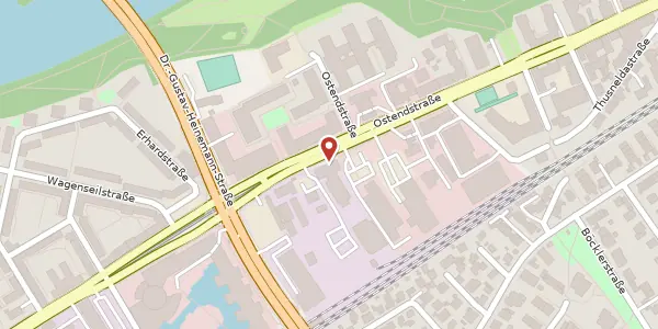 Karte der Umgebung von Ostendstr. 132/IV, 90482 Nürnberg